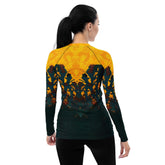 Close-up of SurArt 78 Rash Guard's stylish and protective fabric